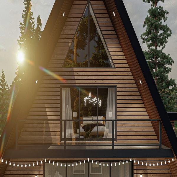 90㎡ Mountain Home with 2 Bedrooms and Panoramic Mountain Views